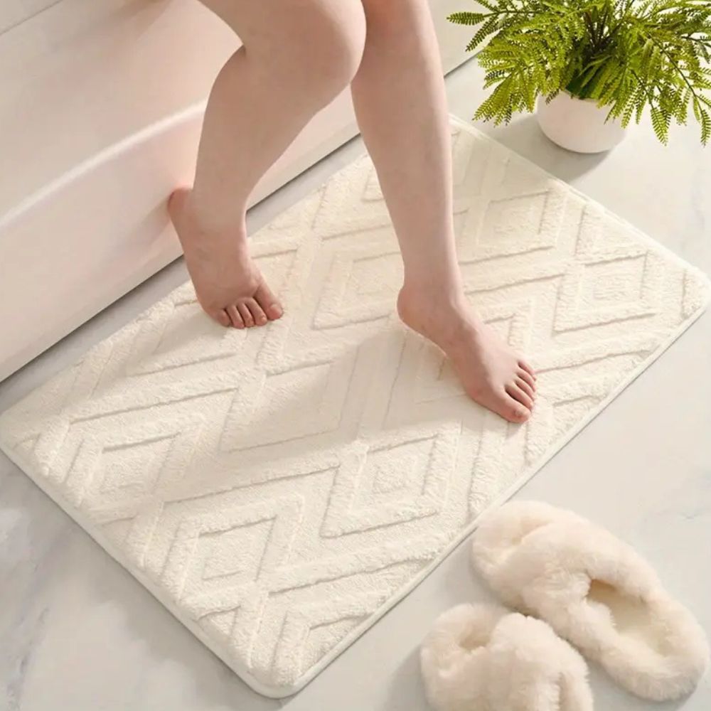 Diamond Jacquard Bath Mat — main product photo