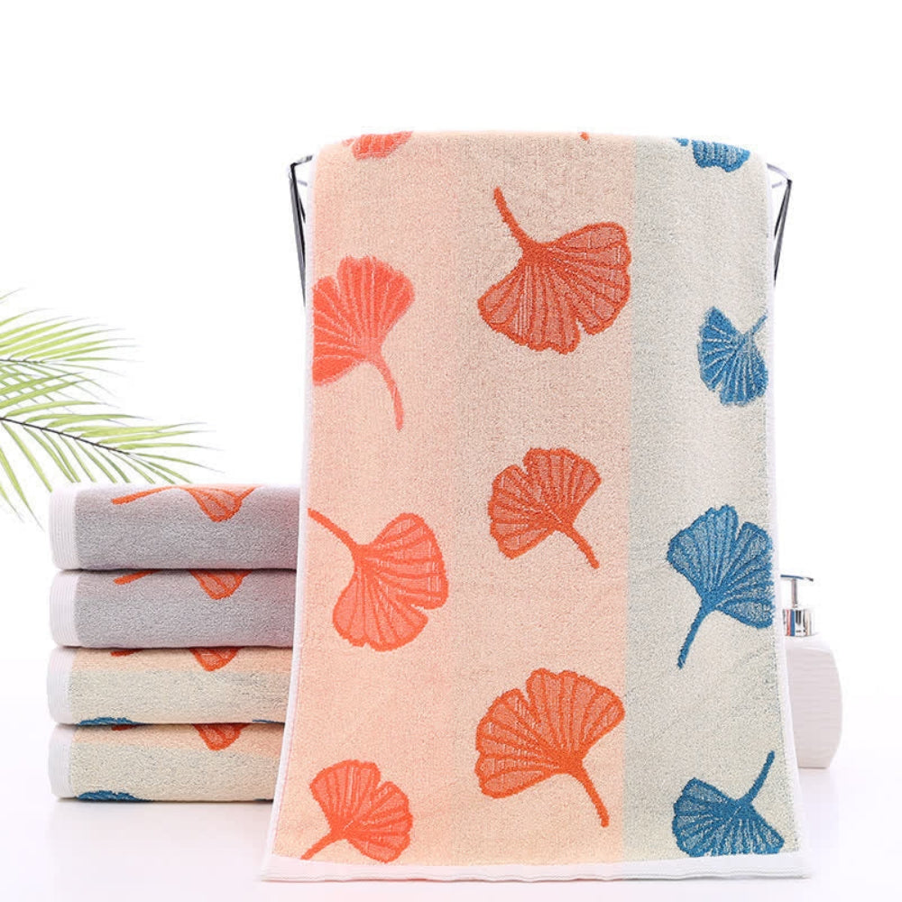 Ginkgo Bliss Cotton Towel — main product photo