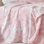 Fresh Floral Comfy Cotton Blanket — product in use