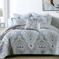Paisley Aqua Teal Coverlet Set — main product photo