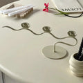 Tri Iron Twisted Candle Holder — alternate angle view