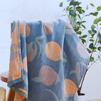 Peach Bath Summer Towel — alternate angle view