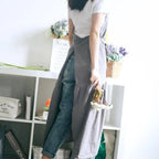Blossom & Breeze Cotton Linen Apron — product detail view