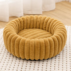 Purrfectly Plush Round Pet Bed — product feature detail