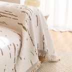 Driftwood Tassel Sofa Cover — product in use