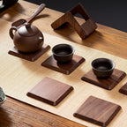 Sleek Stack Wooden Coaster Set | 6pcs — main product photo