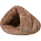 Polar-Fleece Pet Cave Bed — material texture close-up