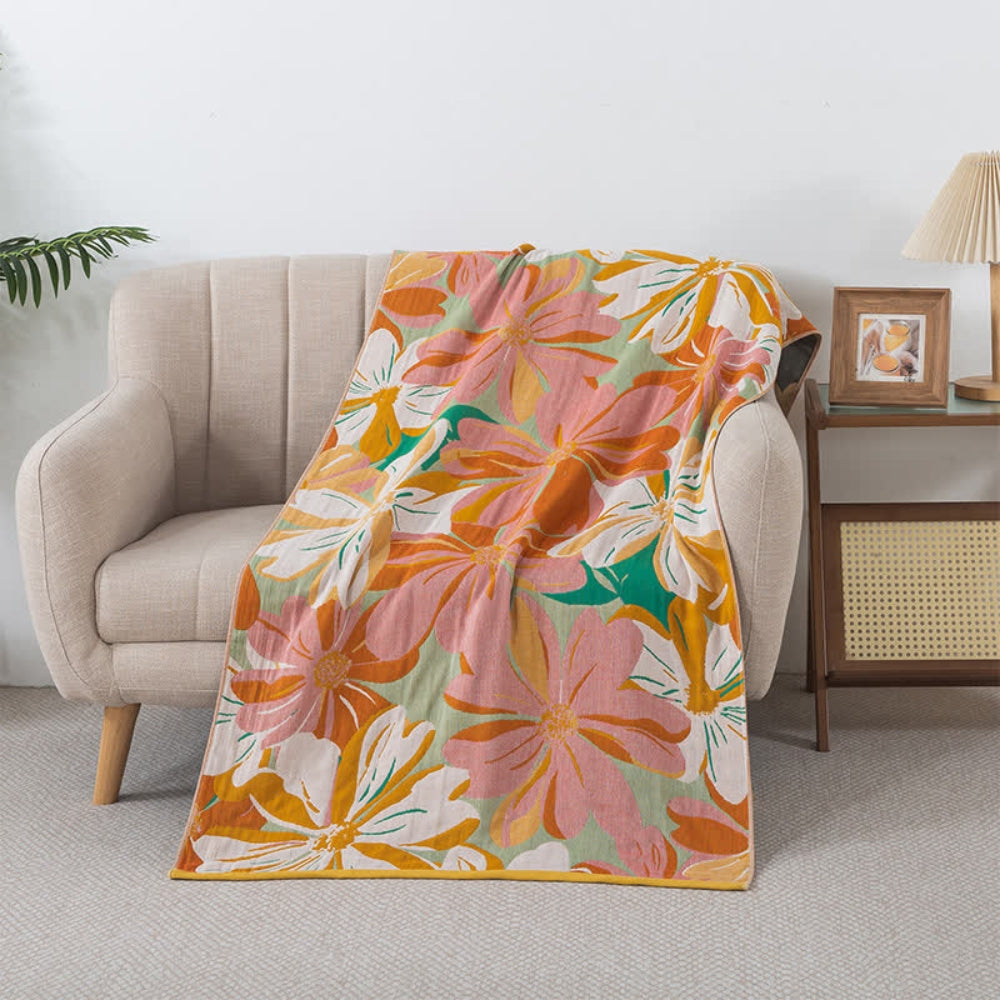 Floral Oasis Cotton Breathable Towel — main product photo