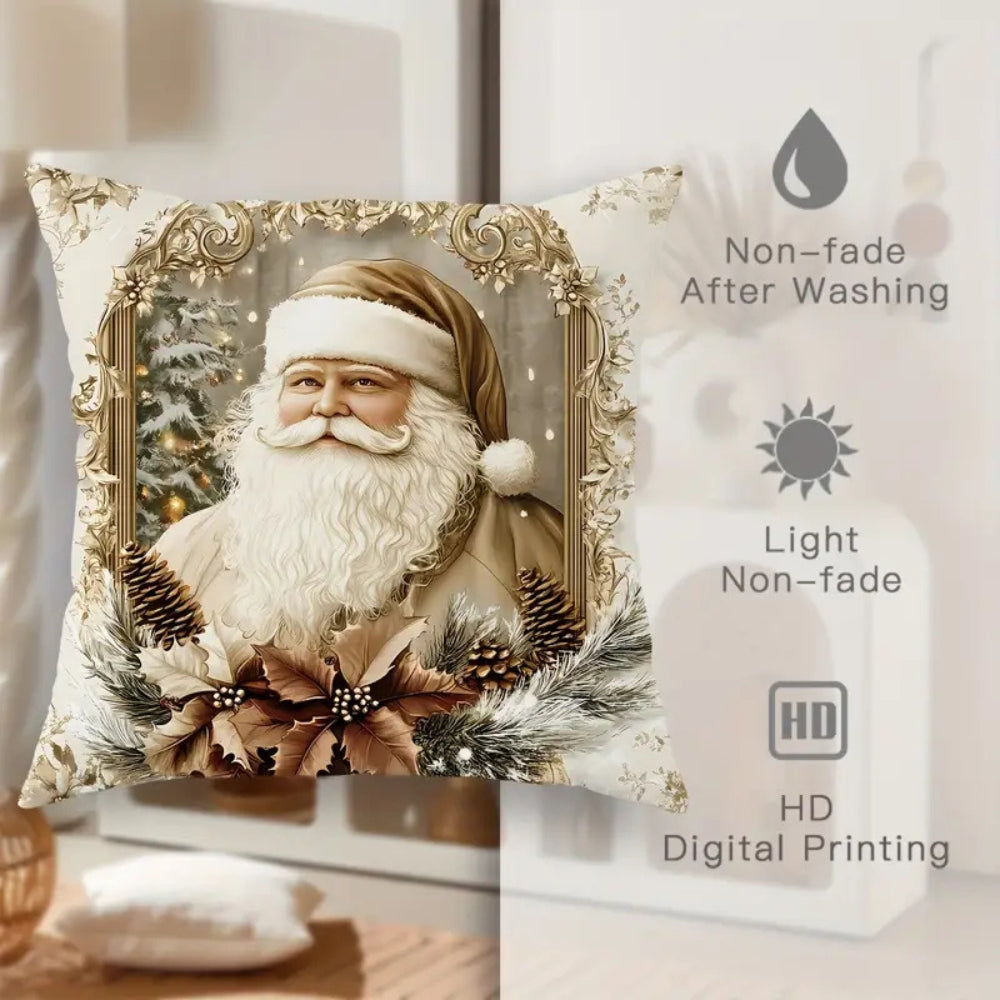 Golden Velvet Christmas Cushion Covers — product detail view