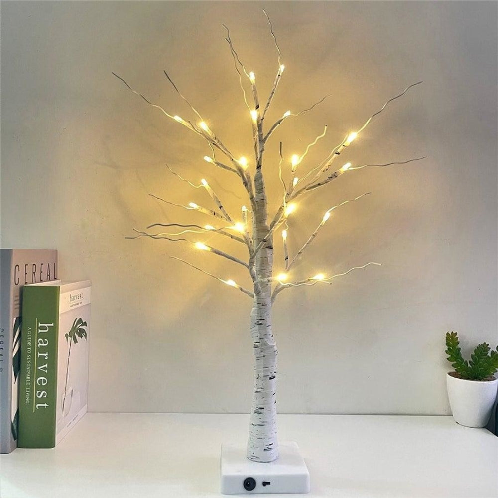 Enchanted Birch Lighted Tree Decor — product detail view