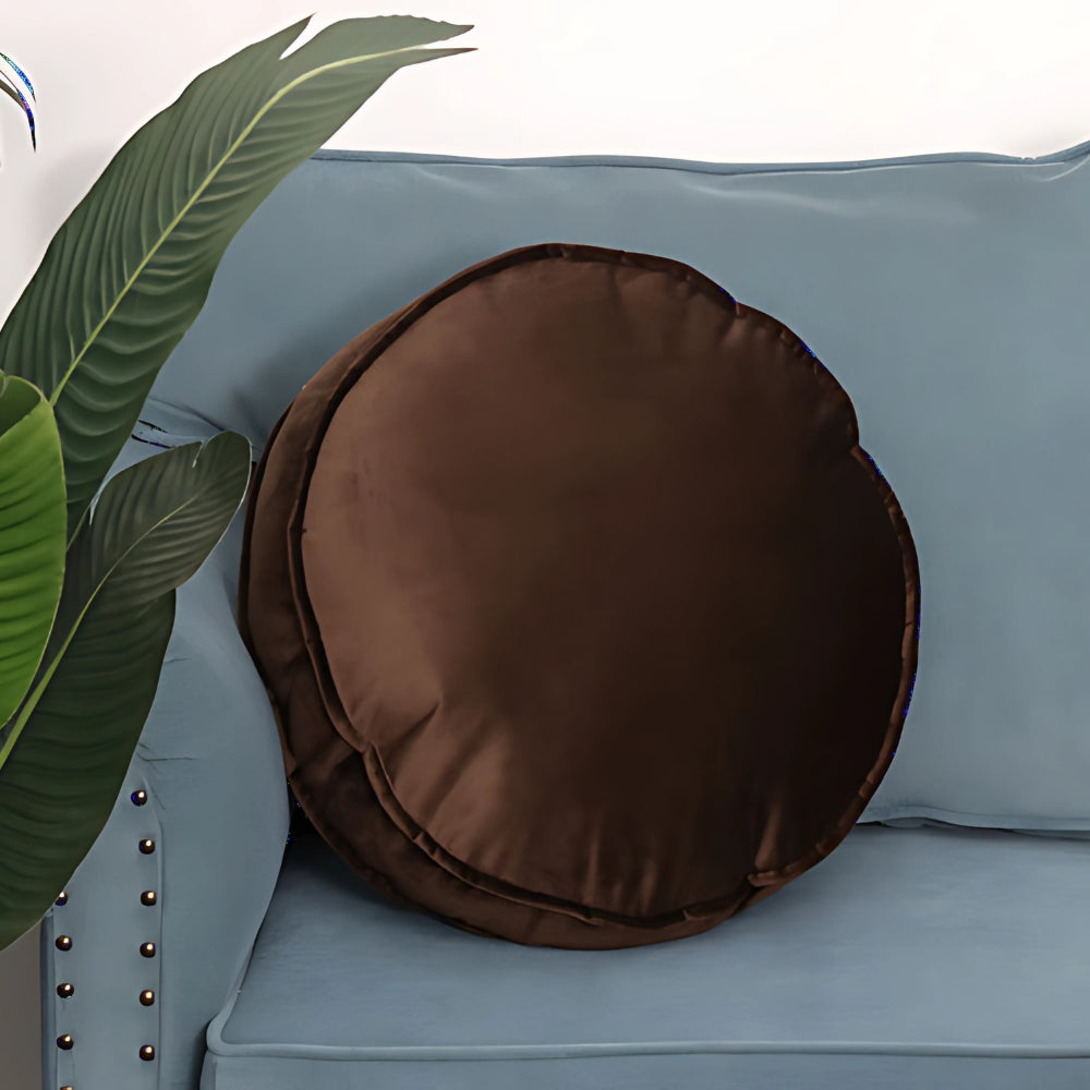 Lavish Velvet Round Cushion — product close-up