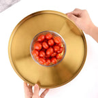 Gold Stainless Steel Tray — main product photo