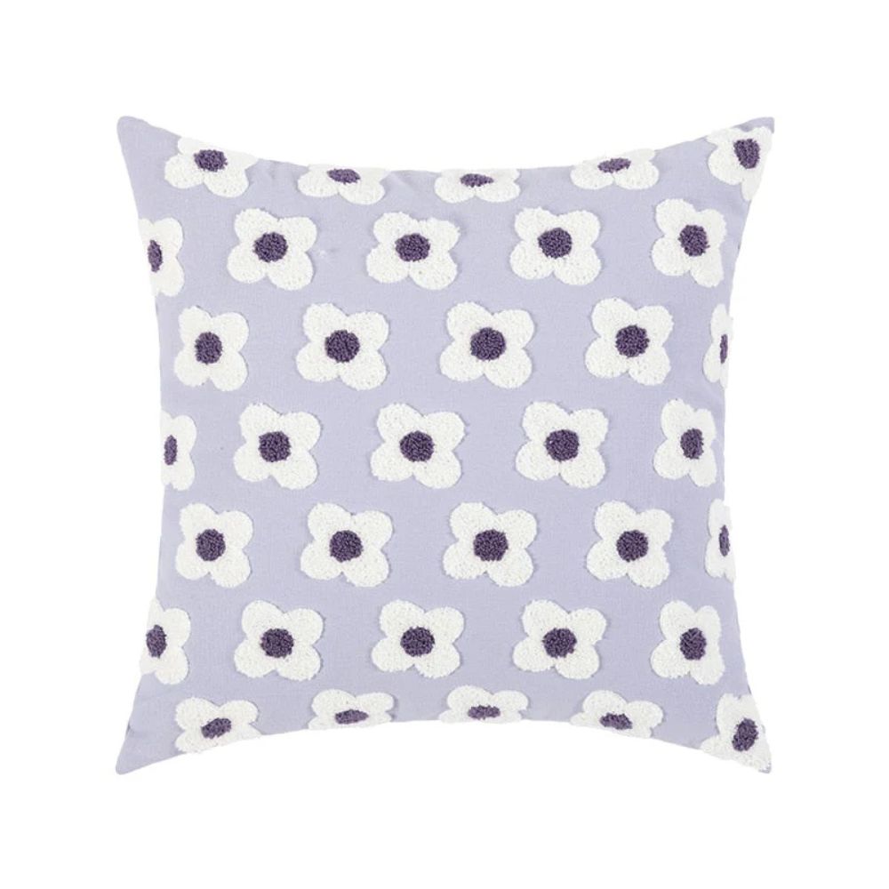 Lustrous Floral Embroidered Cushion Cover — product feature detail