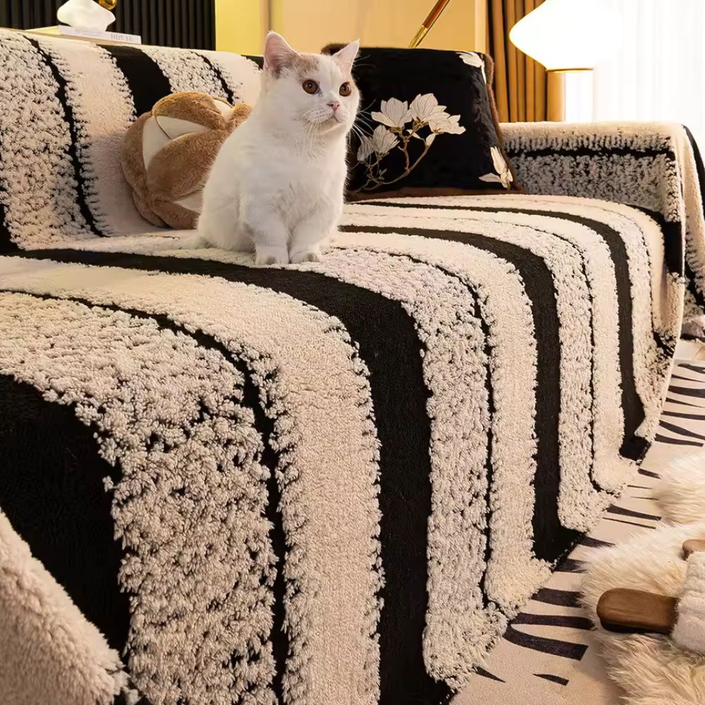 Striped Haven Sofa Cover — main product photo