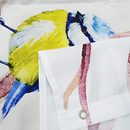 Natural Style Bird & Tree Branches Shower Curtain — product in use