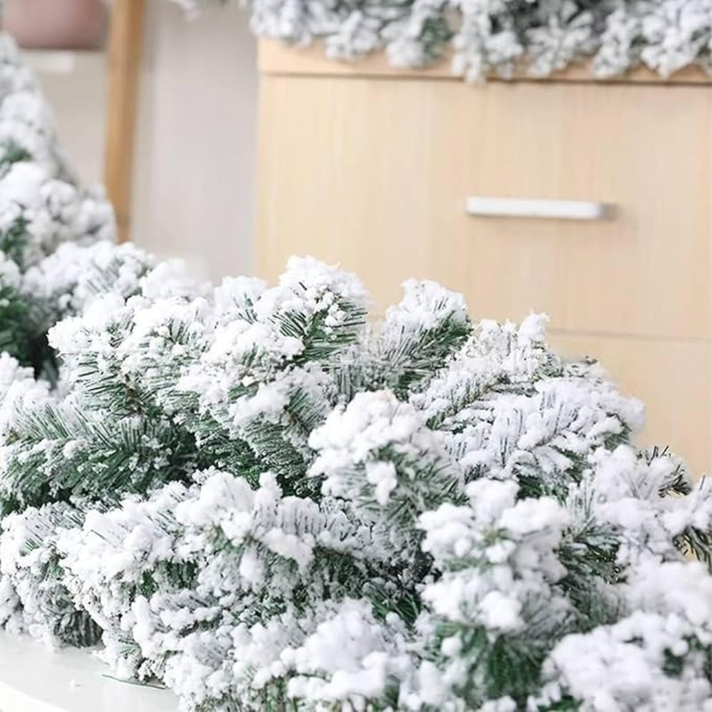 Holiday Frosted Christmas Garland — additional view