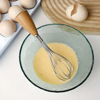 Mini Whisk with Wooden Grip — product detail view