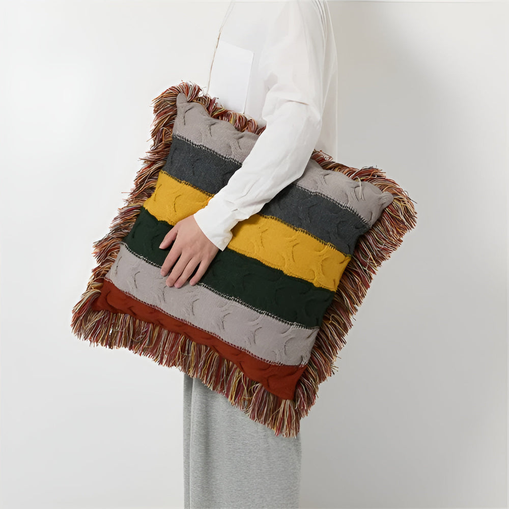 Colourful Radiance Knit Cushion — main product photo