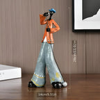 Jazz Musical Band Resin Figurine — size and scale reference