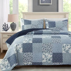 Plaid Patchwork Coverlet — alternate angle view