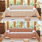 Nordic Speckle Reversible Sofa Cover — size and scale reference