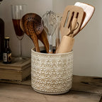Bloom Craft Ceramic Utensil Holder — main product photo