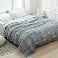 Zen Path Reversible Minimalist Coverlet — alternate angle view