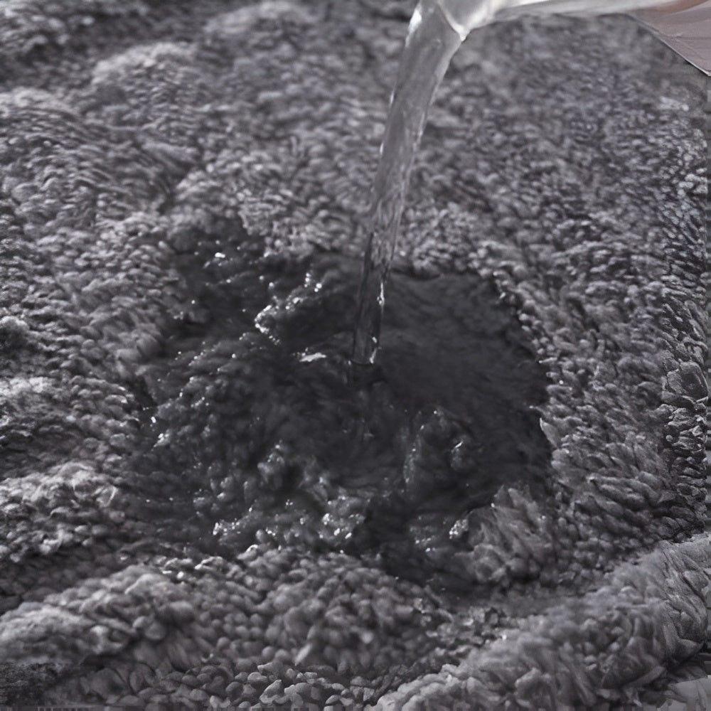 Vivid Grid Absorbent Bath Mat — product in use