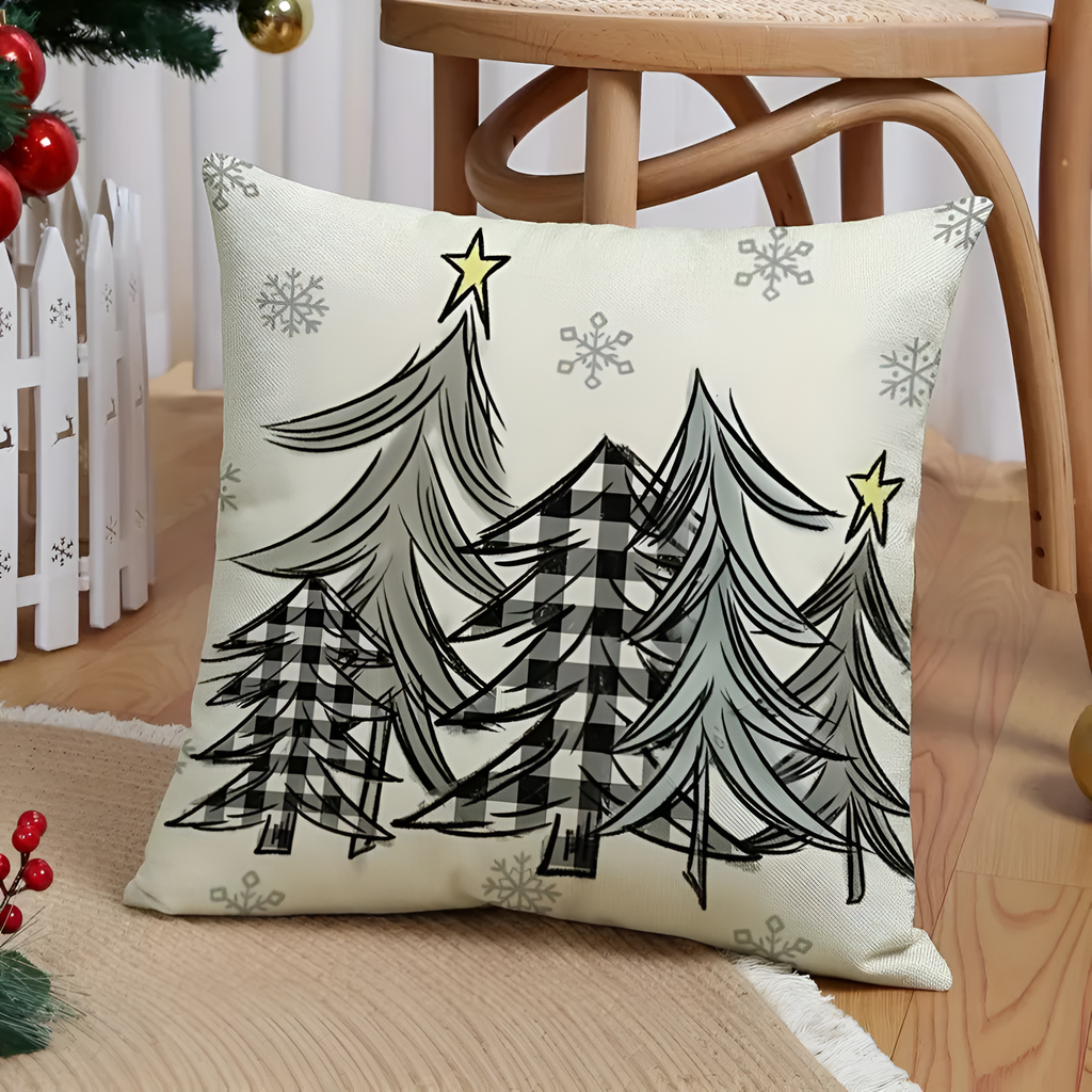 Christmas Gnome Cushion Cover | 4pcs Set — product detail view
