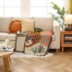 Jungle Leopard Patterned Throw Blanket — product detail view