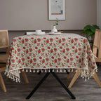 European Pastoral Small Floral Tablecloth — lifestyle shot