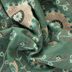 Retro Mandala Reversible Blanket — product in use