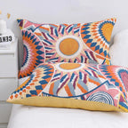 Nordic Sun Print Button Cotton Pillowcases (2pcs) — main product photo