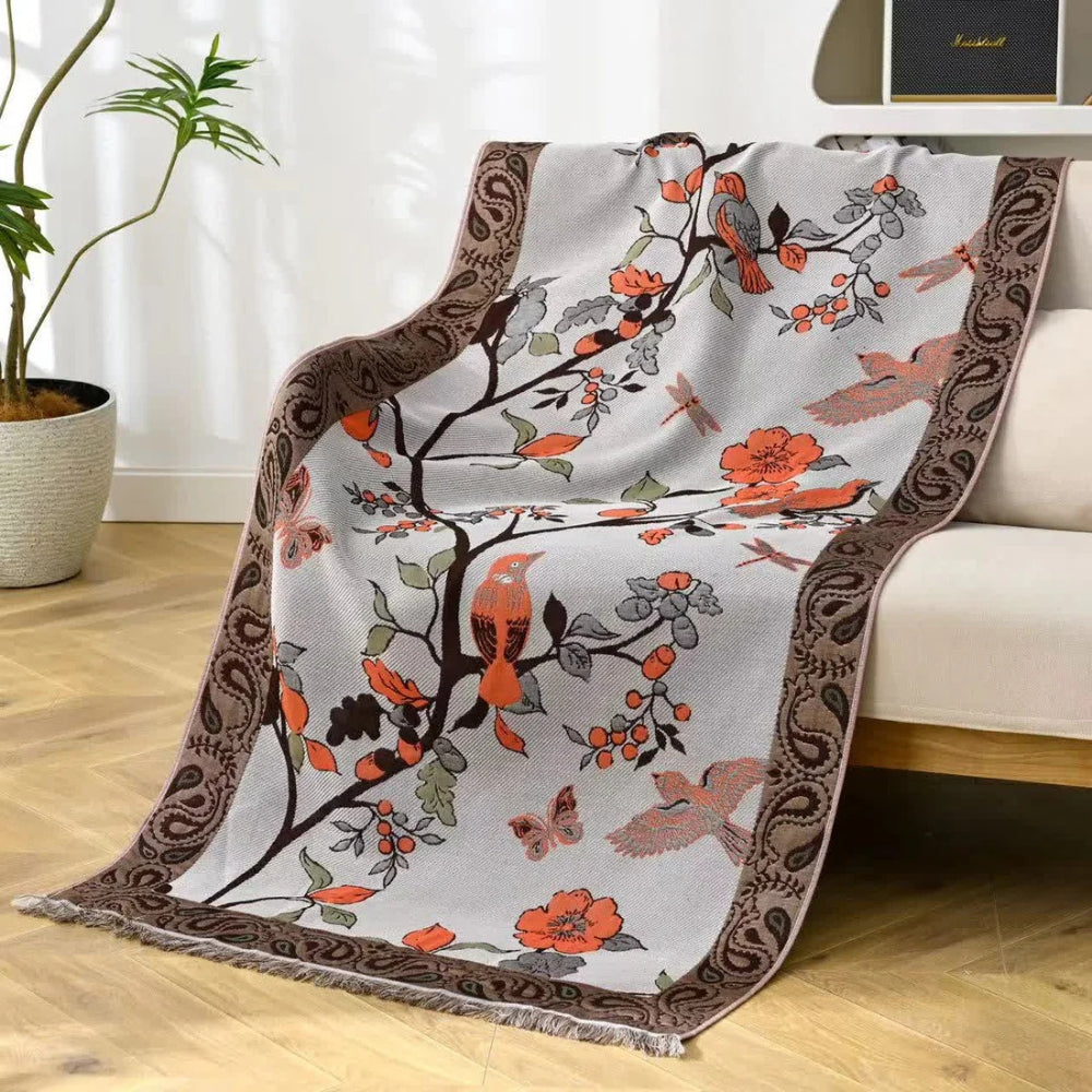 Countryside Charm Bird Cotton Towel — main product photo