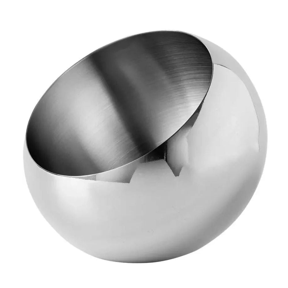 Modern Arc Steel Fruit Bowl — product in use