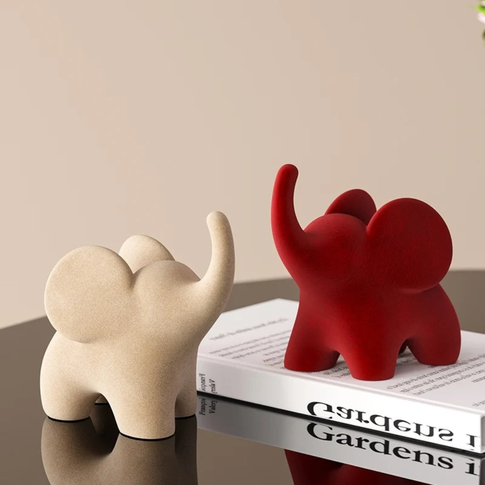 Eclectic Elephant Resin Figurines — main product photo