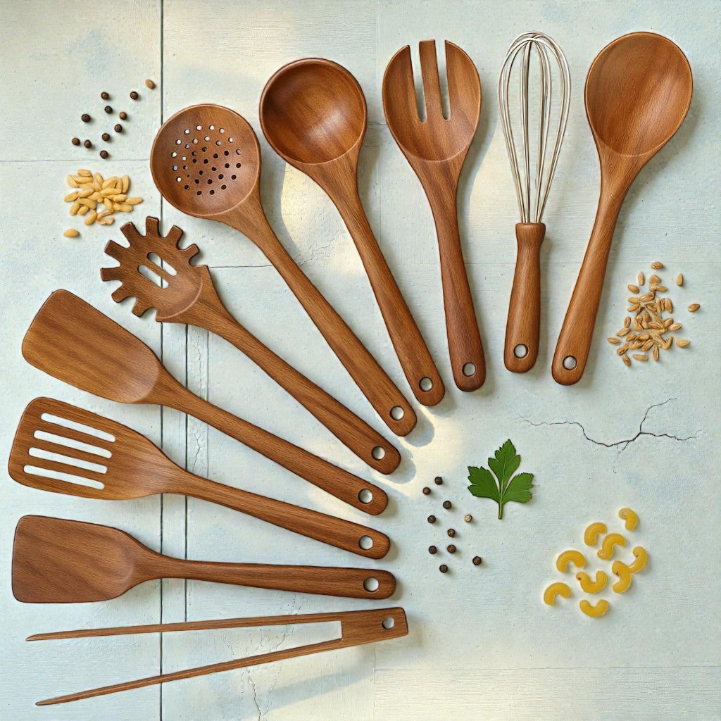 Wooden Cooking Utensil Set — view 4
