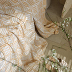 Plaid Pattern Cotton Blanket — lifestyle shot