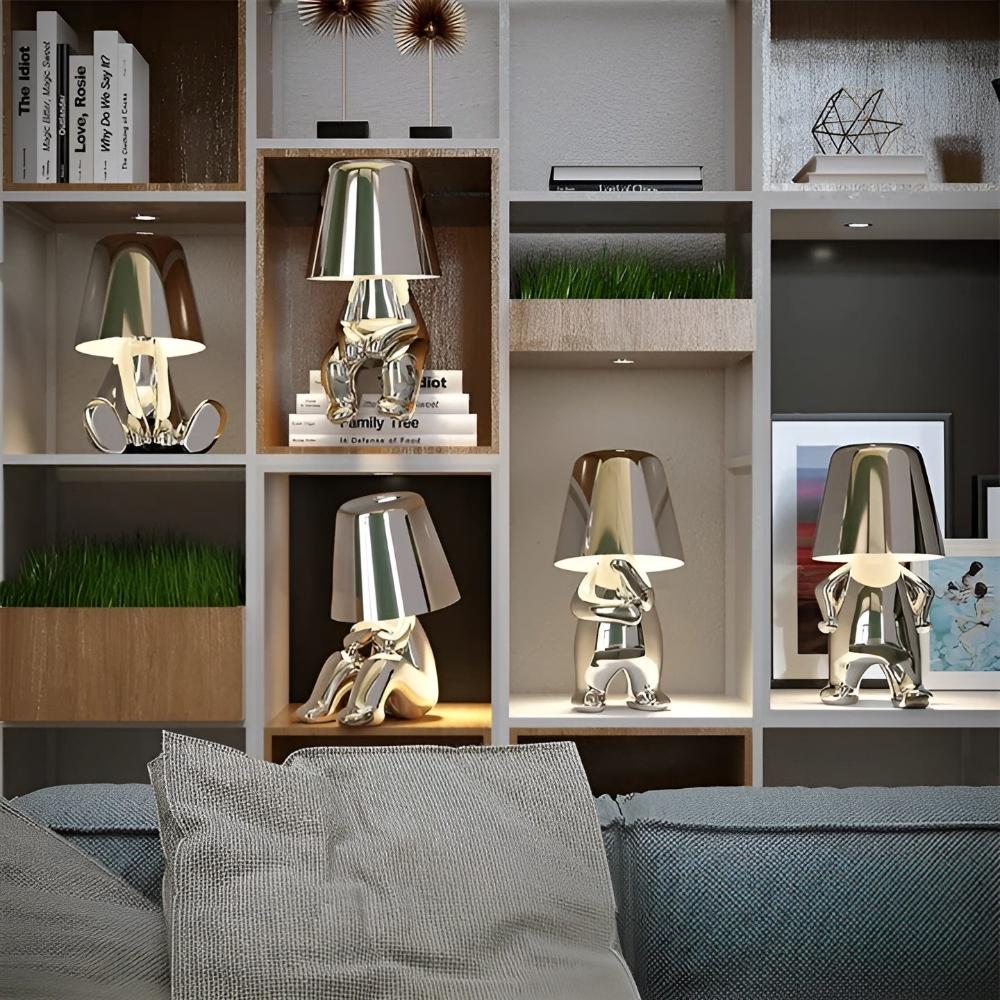 The Thinker Lamp — alternate angle view