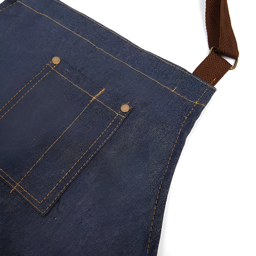 Adjustable Denim Apron — product feature detail