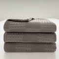 Blush Waffle Checkered Blanket