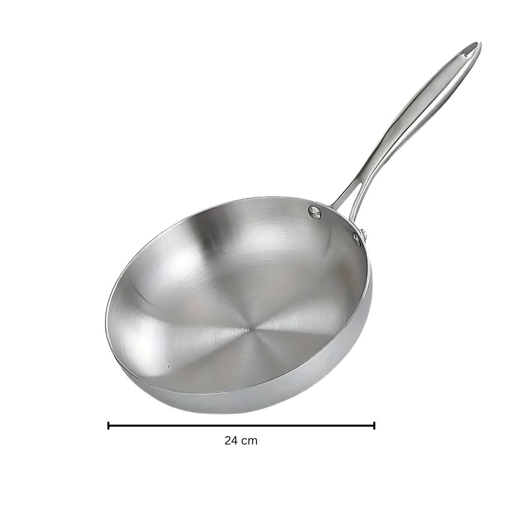 Stainless Steel Frying Pan — product feature detail