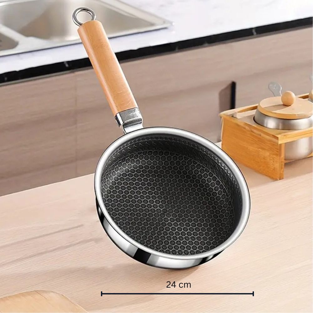 Nature Grip Stainless Steel Pan — alternate angle view