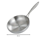 Stainless Steel Frying Pan — size and scale reference