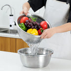 Rinse Mix Stainless Colander Duo Set — main product photo