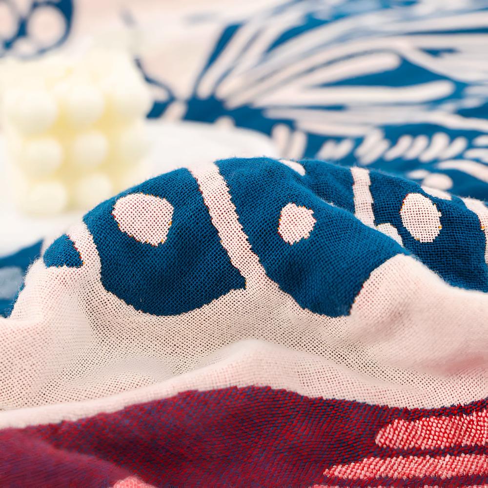 Butterfly Cotton Blanket — product detail view