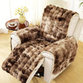 Velvet Plush Recliner Sofa Cover — additional view