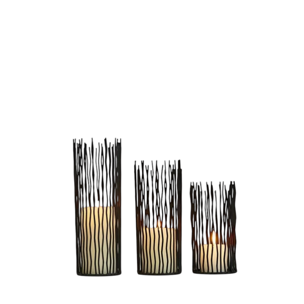 Black Iron Candle Holder — view 7