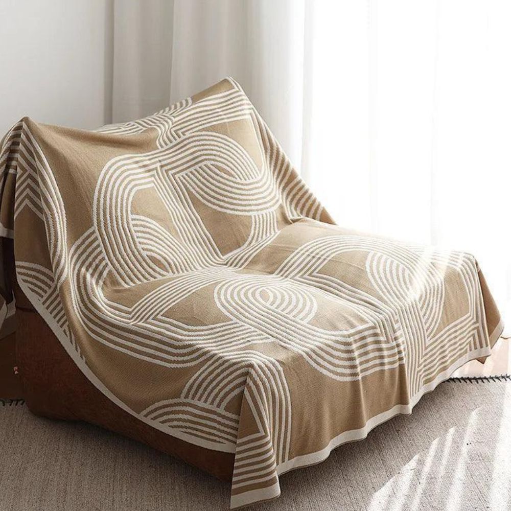 Snuggle Maze Knit Blanket — main product photo