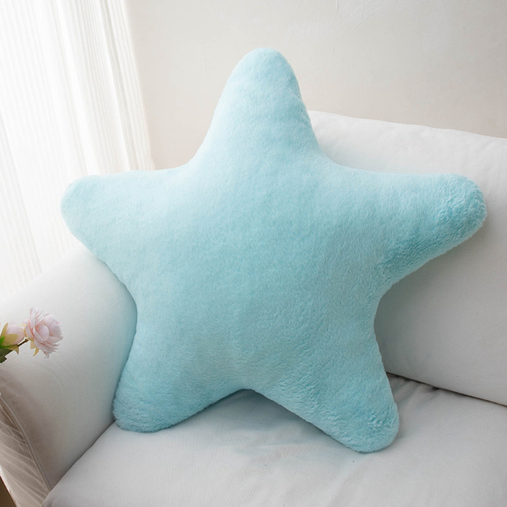 Cuddly Pastel Fluffy Star Cushion — product close-up